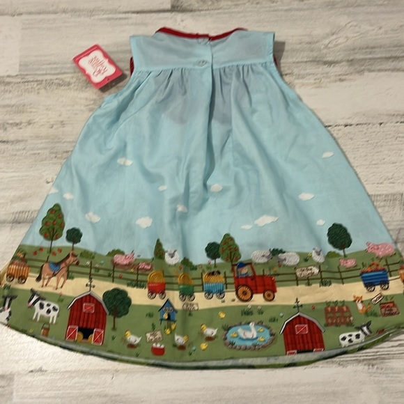 Ricrac & Ruffles Farm Animals Dress Size 2T NWT - Picture 6 of 9